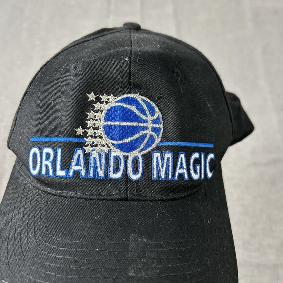 Vintage 90s Orlando Magic NBA Baseball Annco Hat Cap  Vintage 90s Orlando Magic NBA Baseball Annco Hat Cap Snapback One Size Black